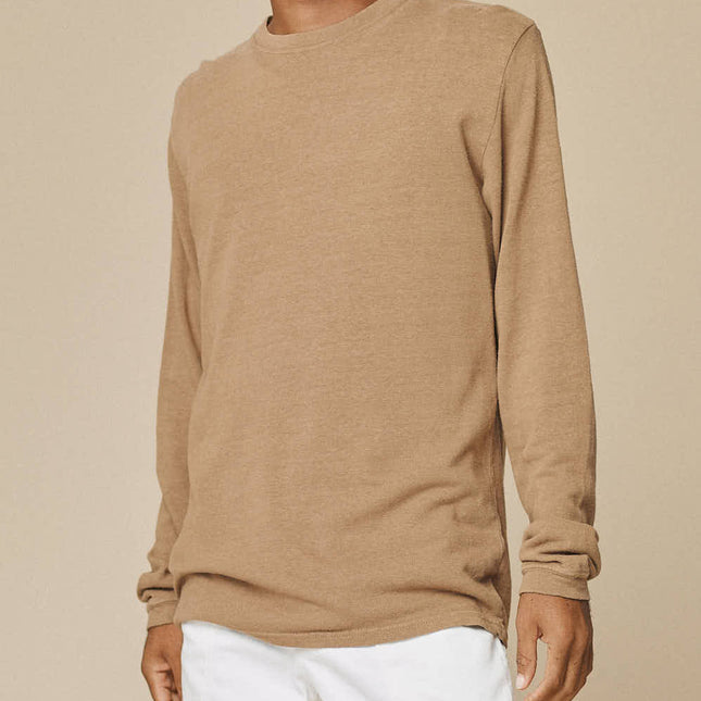 LONG SLEEVE T SHIRT BROWN