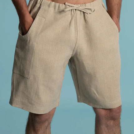 HEMP  SHORTS WHITE