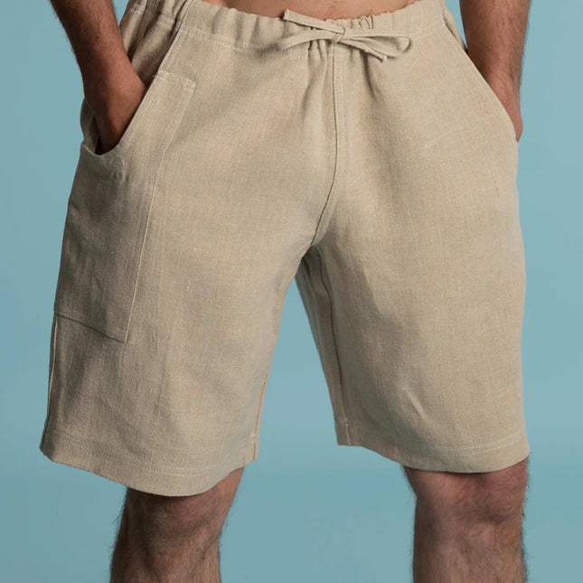 HEMP  SHORTS WHITE